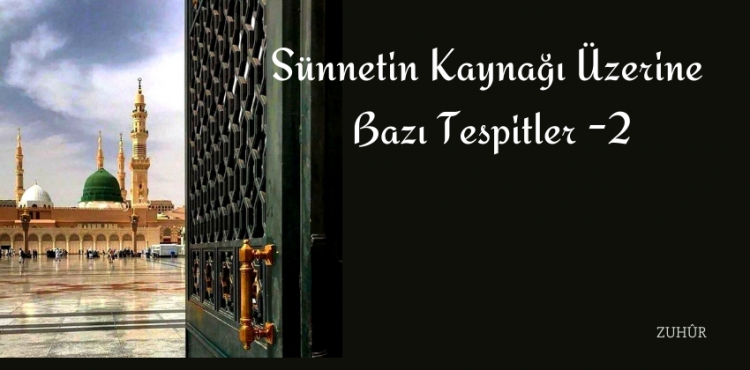 Snnetin Kayna zerine Baz Tespitler -2