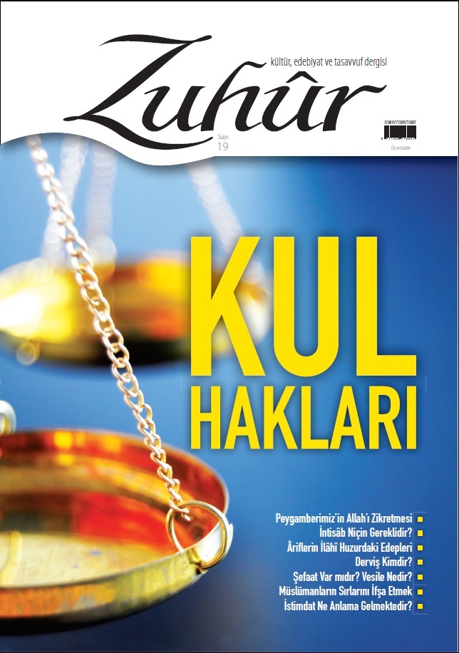 Zuhur Dergisi 19. Say n resmi