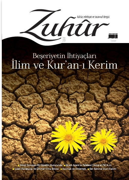 Zuhur Dergisi 23. Say n resmi