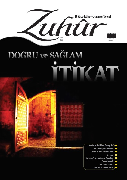 Zuhur Dergisi 28.Say n resmi