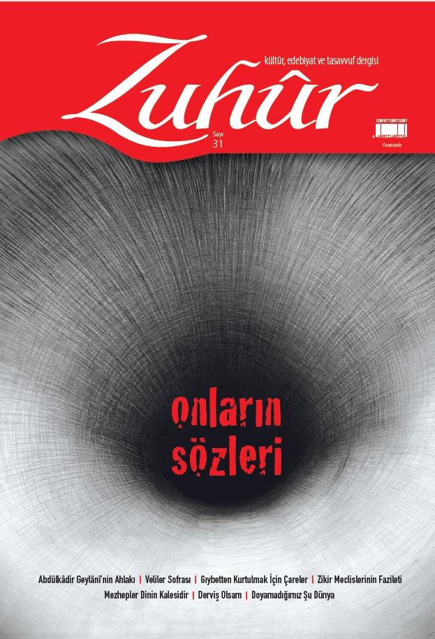 Zuhur Dergisi 31. Say n resmi