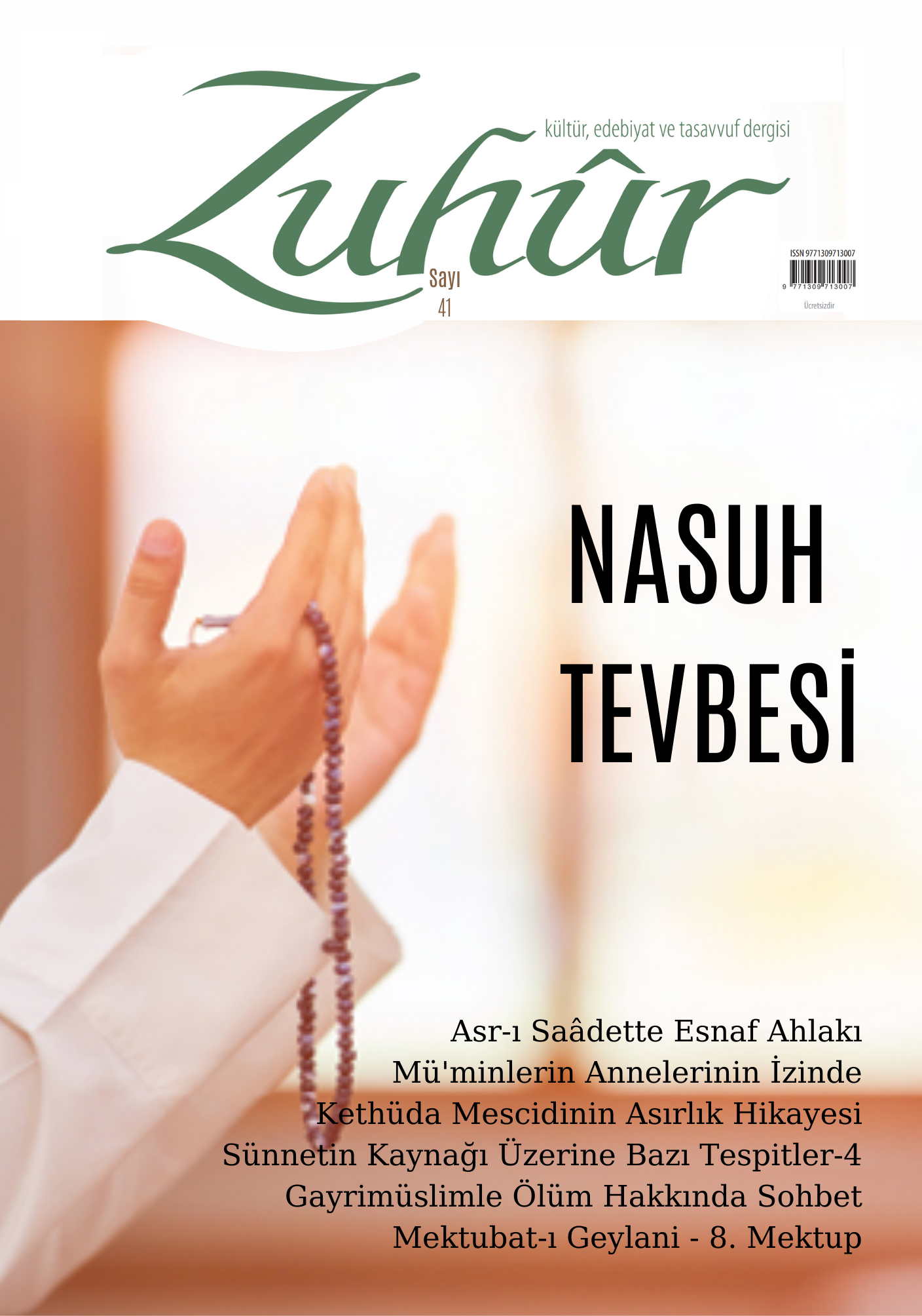 Zuhur Dergisi 41. Say n resmi